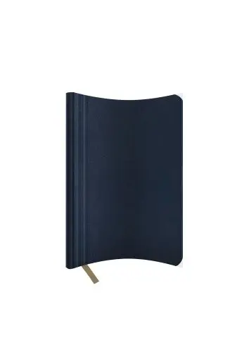 Agenda nedatata A5 Castelli, coperta flexibila Nebraska bleumarin, dictando ivory
