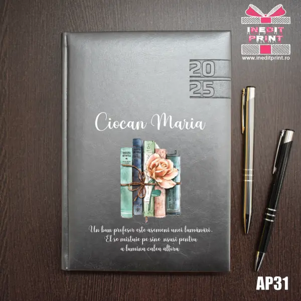 Agenda personalizata 2025 Cadru didactic AP31 GRI NARNI, DELUXE PREMIUM