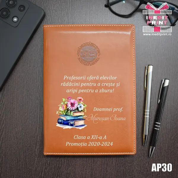 Agenda personalizata 2025 Doamna Profesoara AP30 MARO AMSTERDAM, DELUXE PREMIUM