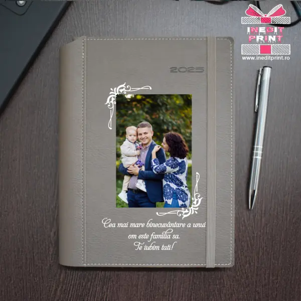 Agenda personalizata 2025 Foto + Text AP3 BEJ BORNEO, DELUXE PREMIUM