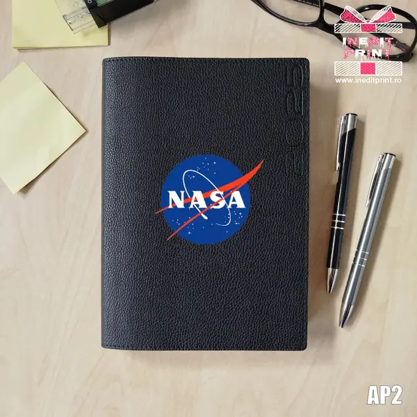 Agenda personalizata 2025 Logo + Nume AP2 NEGRU LORETO, DELUXE PREMIUM