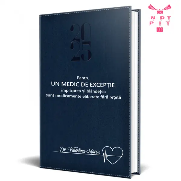 Agenda personalizata 2025 Medic de exceptie AP7 ALBASTRU, DELUXE H
