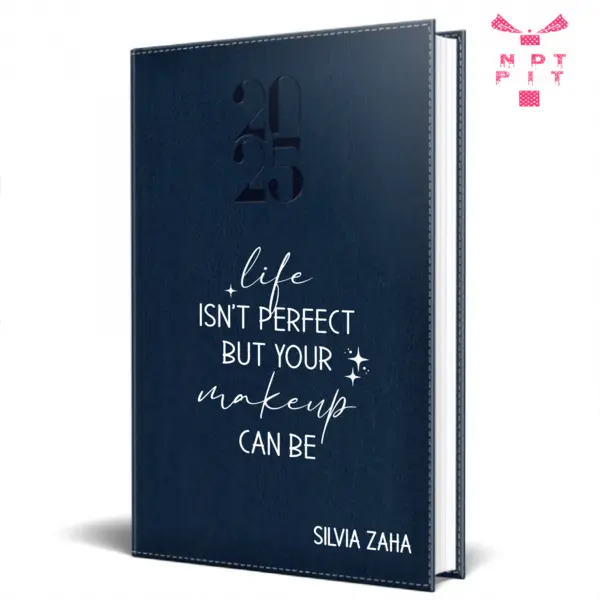 Agenda personalizata 2025 Perfect makeup AP5 ALBASTRU, DELUXE H