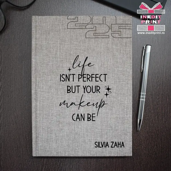 Agenda personalizata 2025 Perfect makeup AP5 BEJ FIORANO, DELUXE PREMIUM
