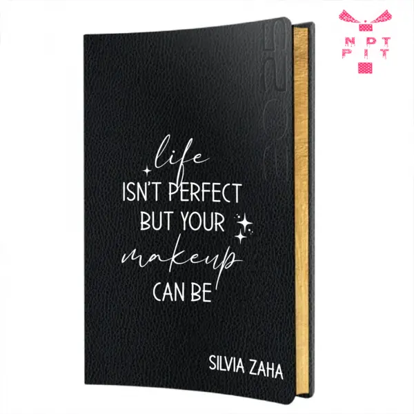 Agenda personalizata 2025 Perfect makeup AP5 NEGRU LORETO, DELUXE PREMIUM