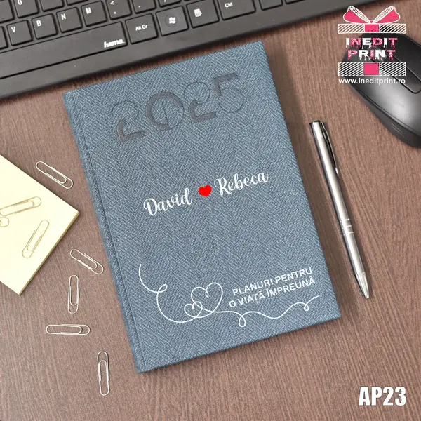 Agenda personalizata 2025 Planuri AP23 DELUXE PREMIUM, ALBASTRU BARD