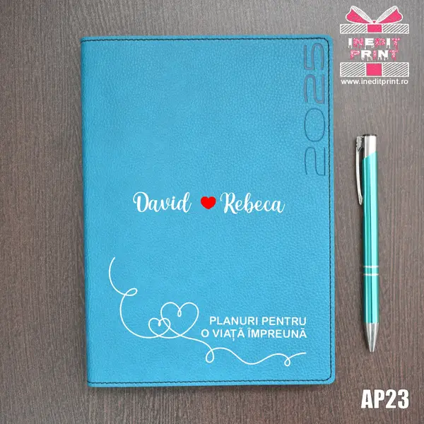 Agenda personalizata 2025 Planuri AP23 DELUXE PREMIUM, TURCOAZ LORETO