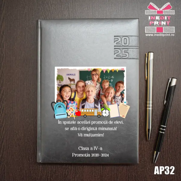Agenda personalizata 2025 Profesori AP32 GRI NARNI, DELUXE PREMIUM