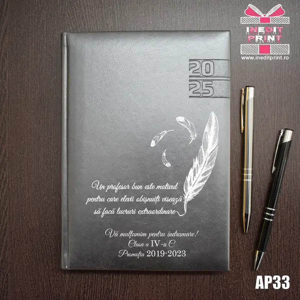 Agenda personalizata 2025 Profesori si elevi AP33 GRI NARNI, DELUXE PREMIUM