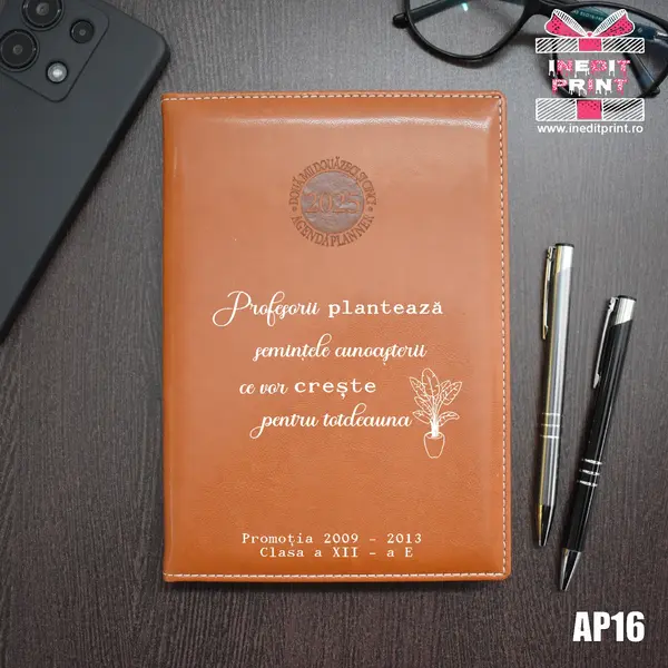 Agenda personalizata 2025 Semintele cunoasterii AP16 MARO AMSTERDAM, DELUXE PREMIUM