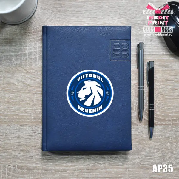 Agenda personalizata 2025 Sport AP35 ALBASTRU CHIAVENNA, DELUXE PREMIUM