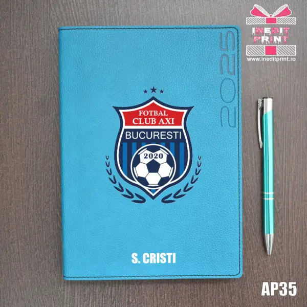 Agenda personalizata 2025 Sport AP35 DELUXE PREMIUM, TURCOAZ LORETO