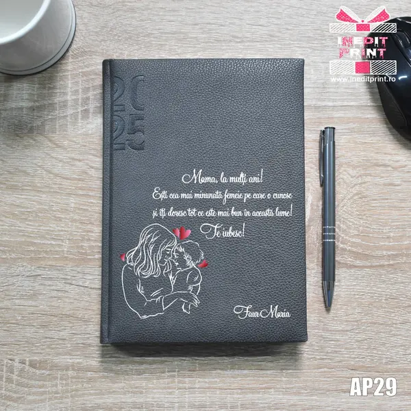 Agenda personalizata 2025 Te iubesc, mama AP29 DELUXE H, MARO