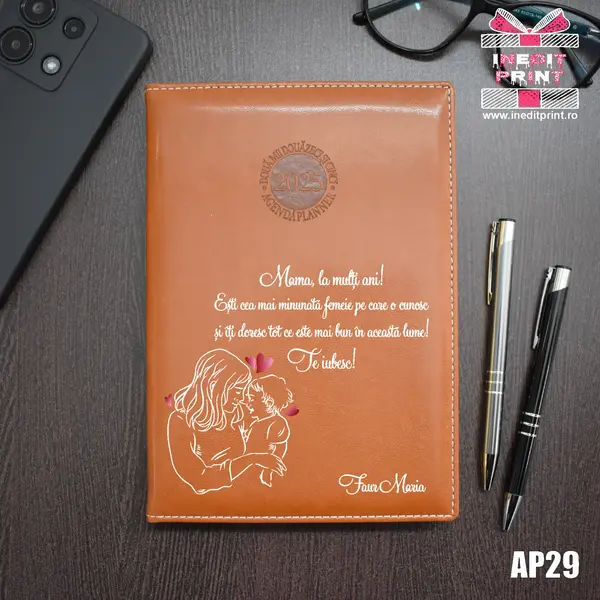 Agenda personalizata 2025 Te iubesc, mama AP29 MARO AMSTERDAM, DELUXE PREMIUM