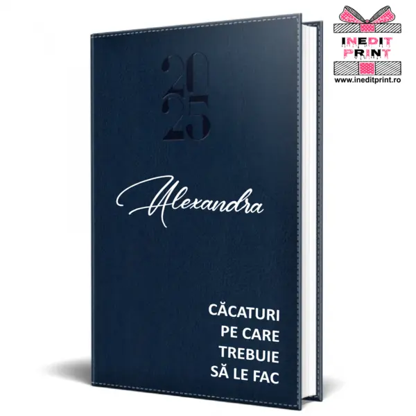Agenda personalizata 2025 To do list AP6 ALBASTRU, DELUXE H