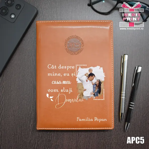 Agenda personalizata 2025 Vom sluji Domnului APC5 DELUXE PREMIUM, MARO AMSTERDAM