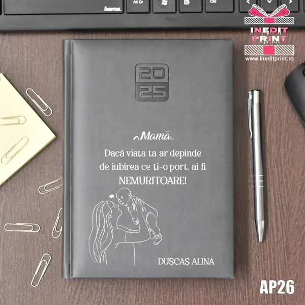 Agenda personalizata 2025 Ziua mamei AP26 GRI INCHIS, STANDARD HT2