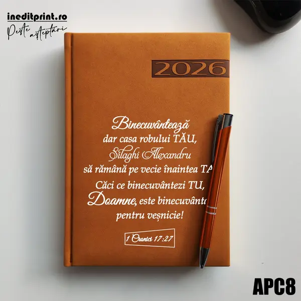 Agenda personalizata 2026 1 Cronici 17:27 APC8 DELUXE PREMIUM, Teano Maro