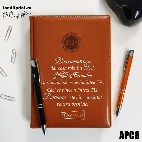Agenda personalizata 2026 1 Cronici 17:27 APC8 DELUXE PREMIUM, Amsterdam Maro
