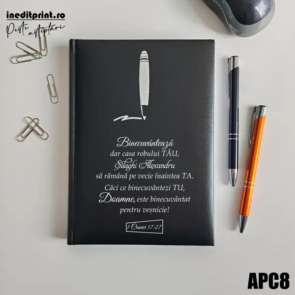 Agenda personalizata 2026 1 Cronici 17:27 APC8 NEDATATA H, NEGRU