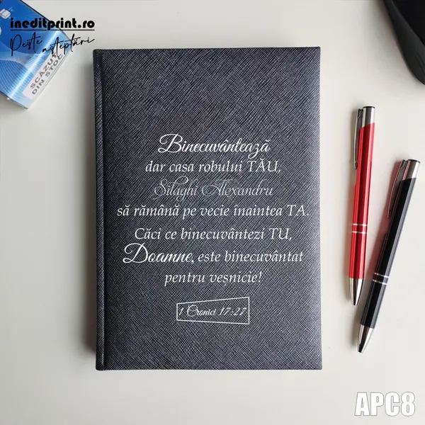 Agenda personalizata 2026 1 Cronici 17:27 APC8 NEDATATA RT, Gri-Adria