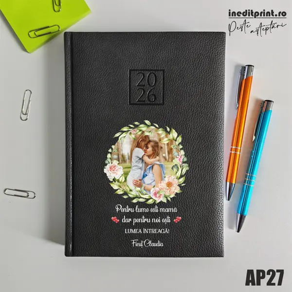 Agenda personalizata 2026 - 8 Martie AP27 DELUXE H, Edolo Maro