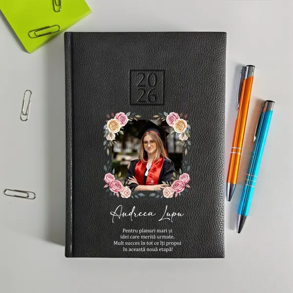 Agenda personalizata 2026 absolvent AP45 DELUXE H, Edolo Maro