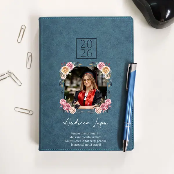Agenda personalizata 2026 absolvent AP45 DELUXE PREMIUM, Chianti Verde Cyprus
