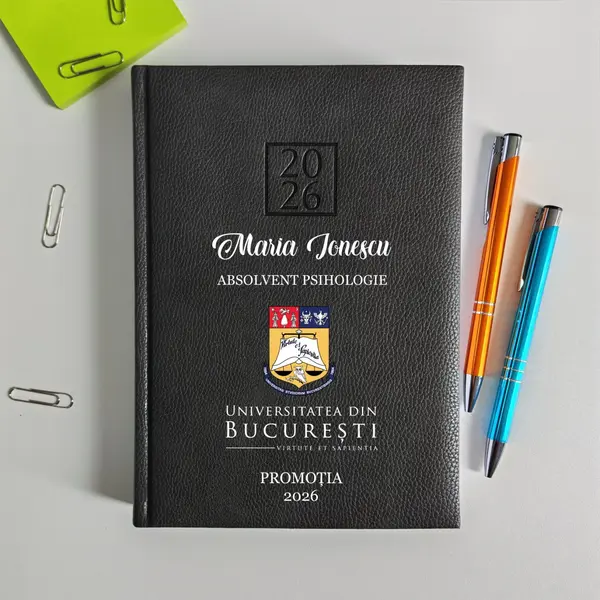 Agenda personalizata 2026 absolvent AP47 DELUXE H, Edolo Maro