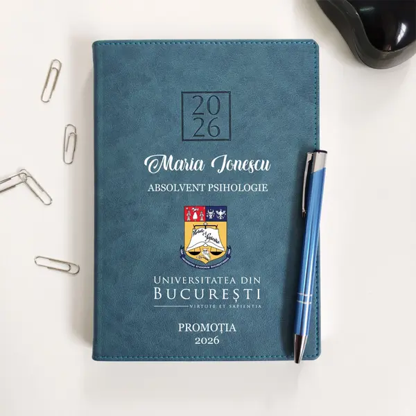 Agenda personalizata 2026 absolvent AP47 DELUXE PREMIUM, Chianti Verde Cyprus