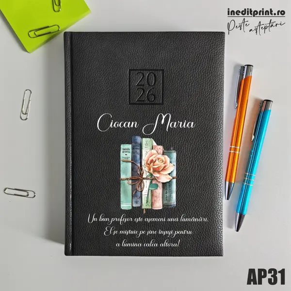 Agenda personalizata 2026 Cadru didactic AP31 DELUXE H, Edolo Maro