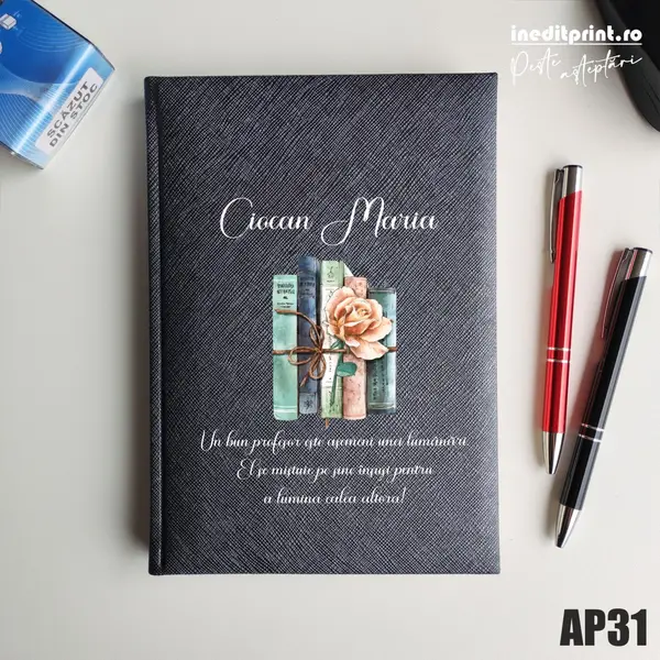 Agenda personalizata 2026 Cadru didactic AP31 NEDATATA RT, Gri-Adria