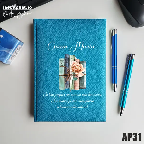 Agenda personalizata 2026 Cadru didactic AP31 NEDATATA RT, Turcoaz-Adria
