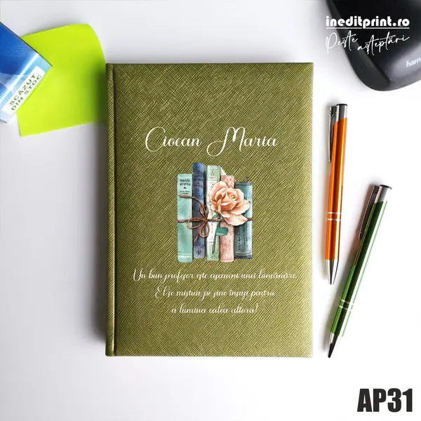 Agenda personalizata 2026 Cadru didactic AP31 NEDATATA RT, Verde-Adria