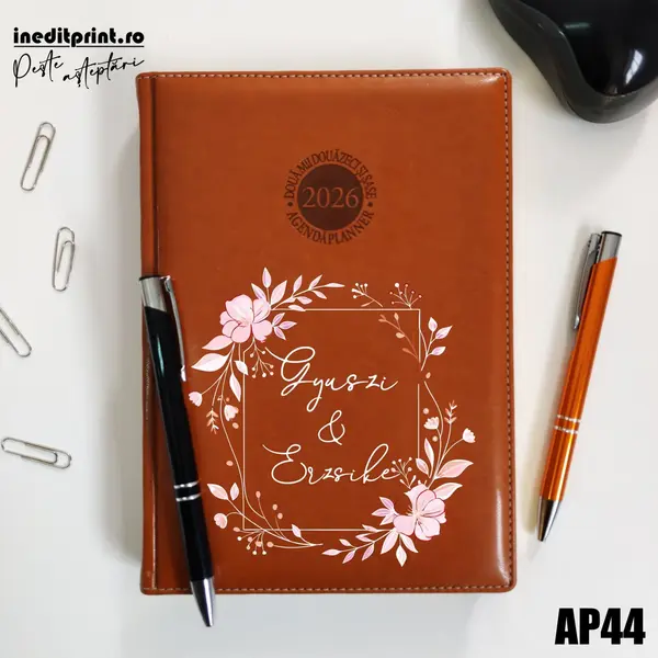 Agenda personalizata 2026 Cuplu AP44 DELUXE PREMIUM, Amsterdam Maro