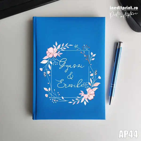 Agenda personalizata 2026 Cuplu AP44 NEDATATA RT, Bleu