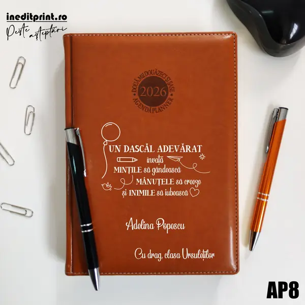Agenda personalizata 2026 Dascal adevarat AP8 DELUXE PREMIUM, Amsterdam Maro