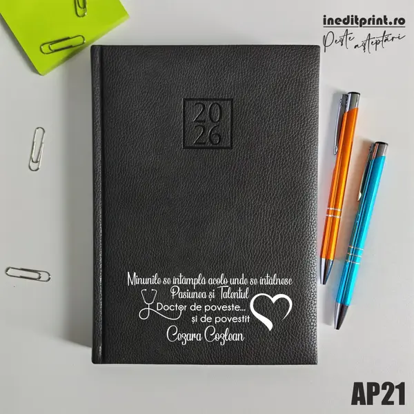 Agenda personalizata 2026 Doctor de poveste AP21 DELUXE H, Edolo Maro