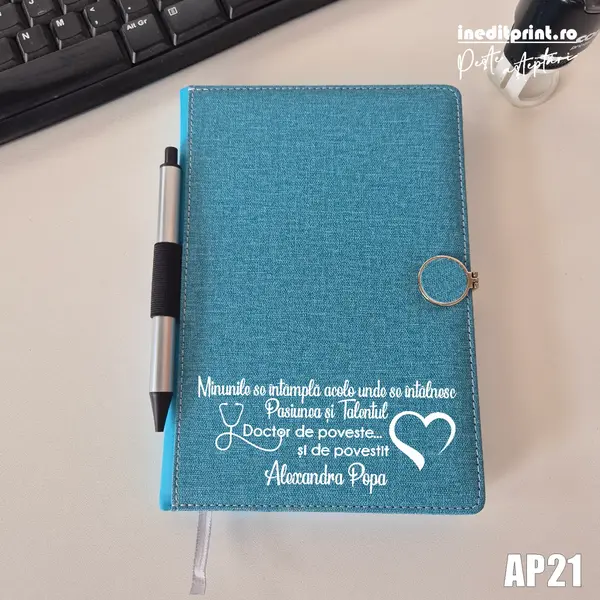 Agenda personalizata 2026 Doctor de poveste AP21 NEDATATA AD, TURCOAZ CP