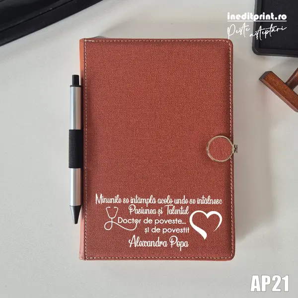 Agenda personalizata 2026 Doctor de poveste AP21 NEDATATA AD, Maro CP