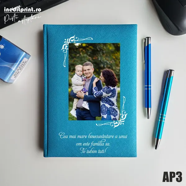 Agenda personalizata 2026 Foto + Text AP3 NEDATATA RT, Turcoaz-Adria