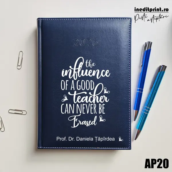 Agenda personalizata 2026 Good Teacher AP20 DELUXE H, Corinaldo Albastru