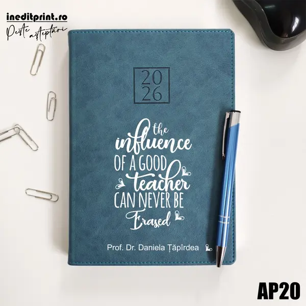 Agenda personalizata 2026 Good Teacher AP20 DELUXE PREMIUM, Chianti Verde Cyprus