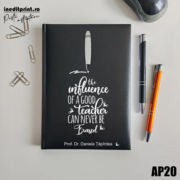 Agenda personalizata 2026 Good Teacher AP20 NEDATATA H, NEGRU
