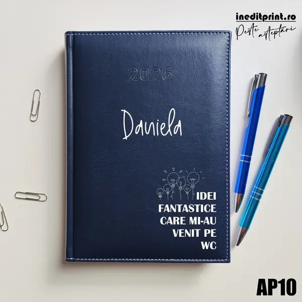 Agenda personalizata 2026 Idei noi AP10 DELUXE H, Corinaldo Albastru