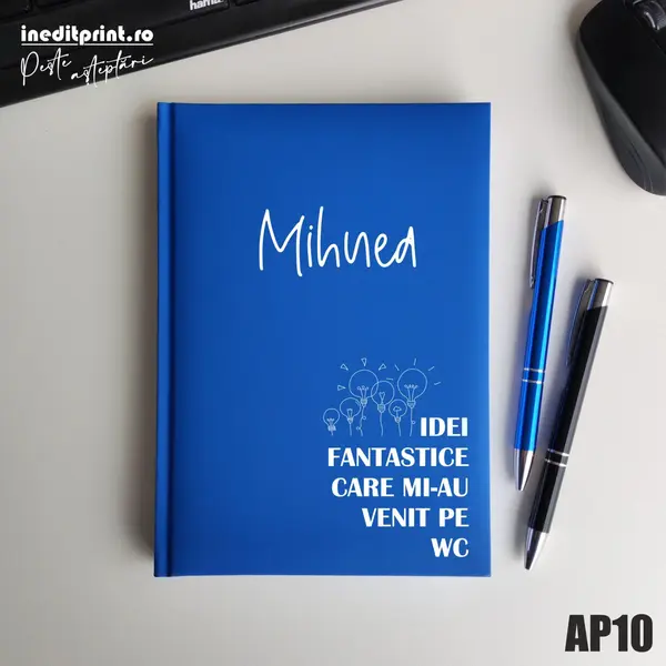 Agenda personalizata 2026 Idei noi AP10 NEDATATA RT, ALBASTRU