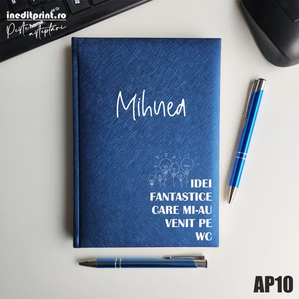Agenda personalizata 2026 Idei noi AP10 NEDATATA RT, Albastru-Adria