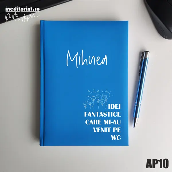 Agenda personalizata 2026 Idei noi AP10 NEDATATA RT, Bleu