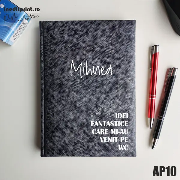 Agenda personalizata 2026 Idei noi AP10 NEDATATA RT, Gri-Adria