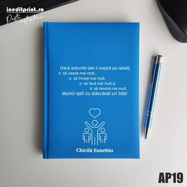 Agenda personalizata 2026 Lider adevarat AP19 NEDATATA RT, Bleu